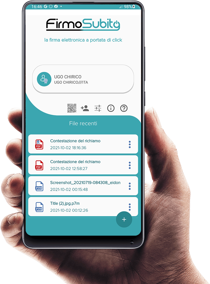 firmo subito app screenshot